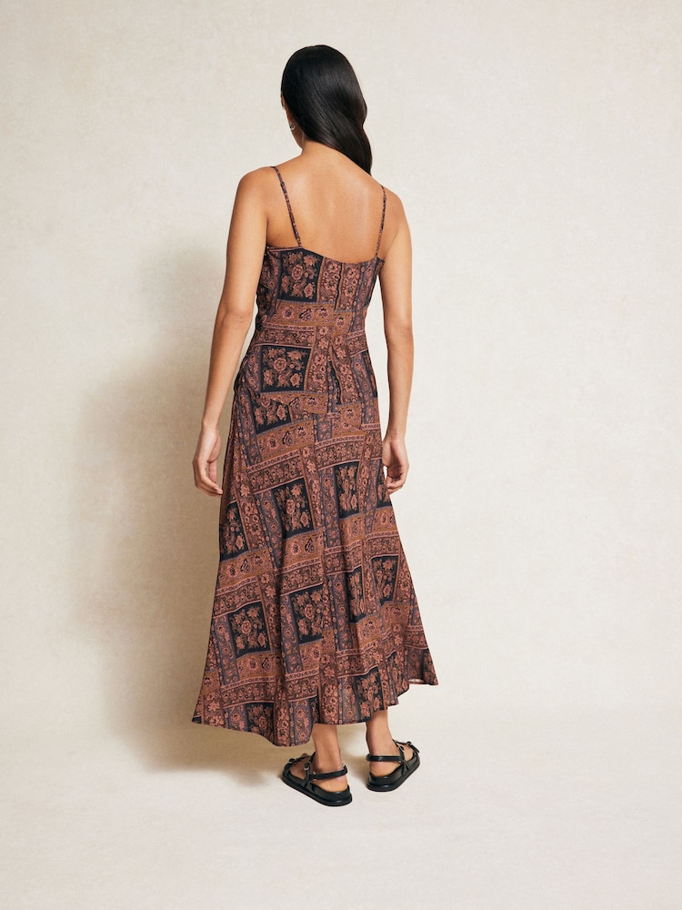 Paige Viejo Midi Black Dress - Image 2 of 4