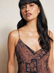 Paige Viejo Midi Black Dress - Image 3 of 4