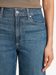 Paige Anessa Raw Hem Wide Leg Jeans - Image 7 of 9
