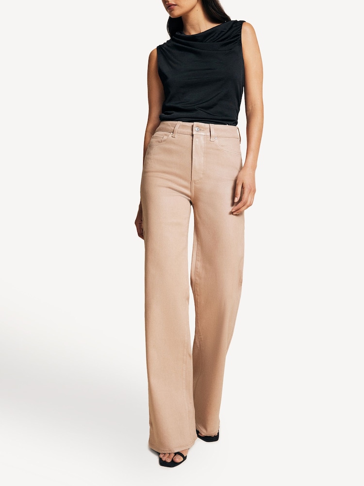 Paige Pink Sasha High Rise Loose Fit Jeans - Image 1 of 6