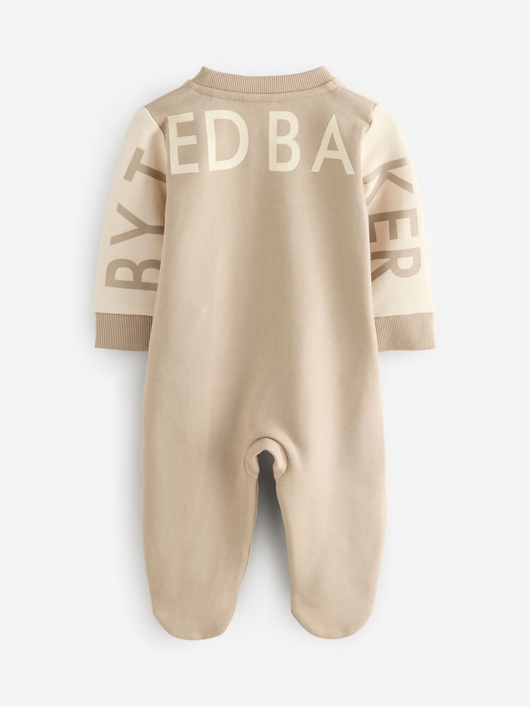 Baker by Ted Baker Stone Varsity 100% Cotton All-In-One - Image 1 of 5
