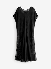 Black Overhead Knitted Maxi Cover-Up - Image 5 of 7