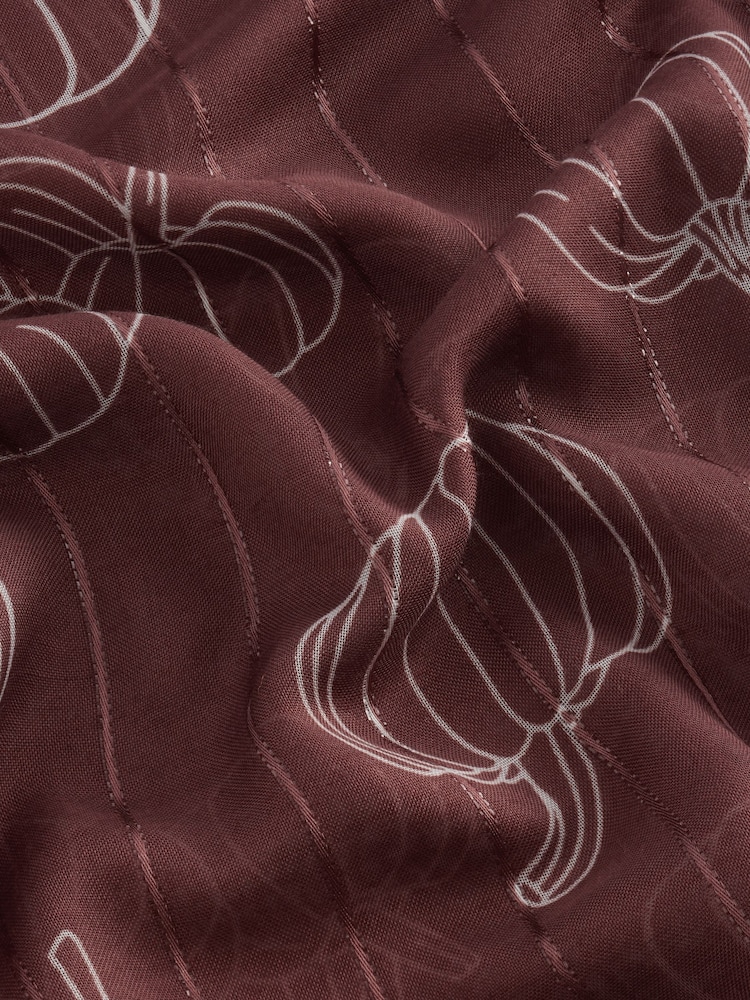 Pink Pumpkin Print Lightweight Scarf - Image 4 of 5