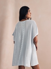Silver Overhead Knitted Cover-Up - Image 2 of 5