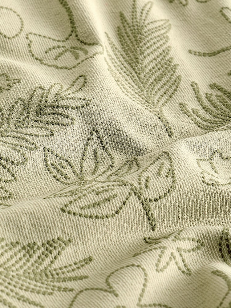 Sage Green Floral Print Dock Shorts - Image 9 of 9