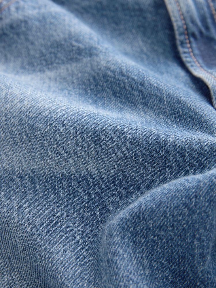 Dark Blue Mom Column Hourglass 100% Cotton Jeans - Image 8 of 8