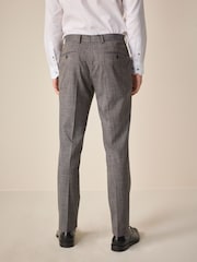 Rouge bordeaux - Pantalon de costume texturé à bordures Coupe classique - Image 3 de 8
