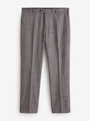 Rouge bordeaux - Pantalon de costume texturé à bordures Coupe classique - Image 6 de 8