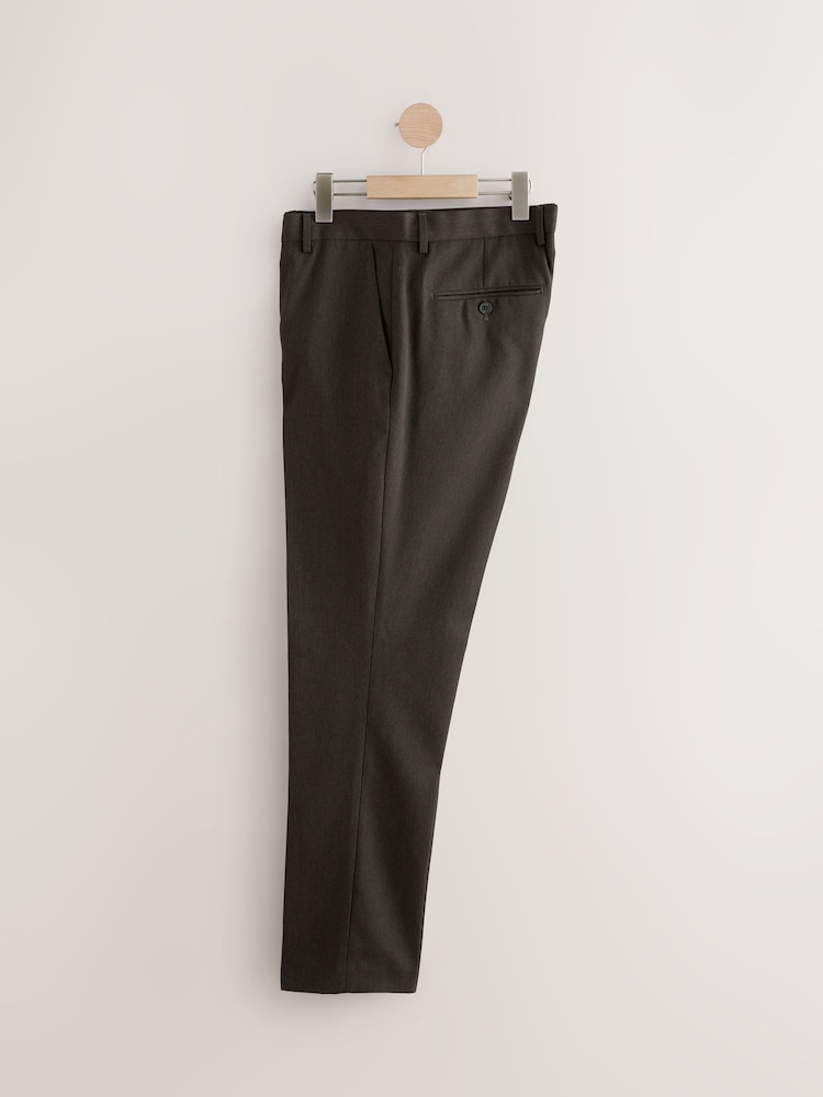 Brun - Slim Fit (Slim Fit) - Pantalon de costume texturé - Image 7 of 10
