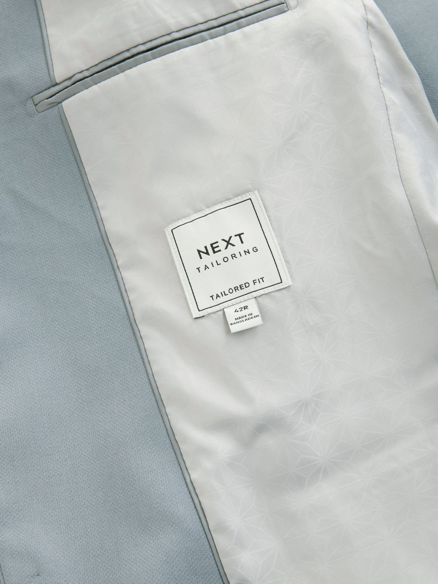 Buy Light Blue Tailored Fit Textured Suit Jacket from Next USA