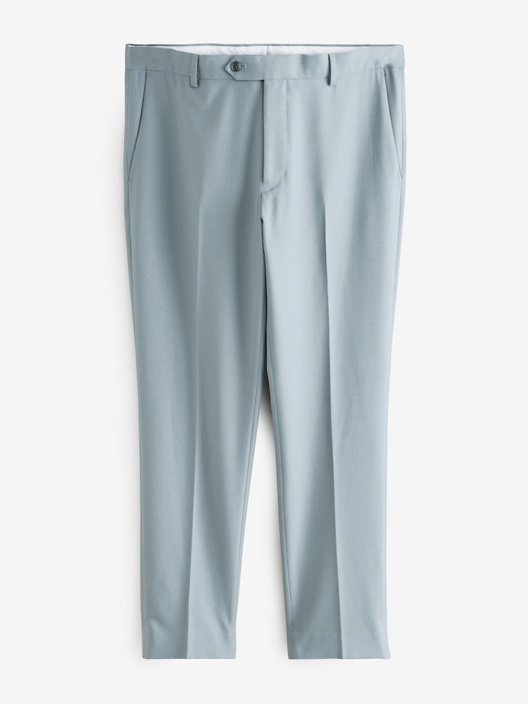 Bleu clair - Coupe sur mesure - Pantalon de costume texturé - Image 6 of 9