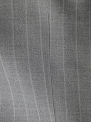 Grey Tailored Fit Wool Blend Stripe Jacket - Image 6 of 9