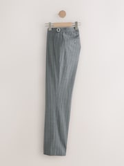 Grey Tailored Fit Wool Blend Stripe Trousers - Image 6 of 9