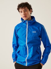 Regatta Blue Mens Waterproof Pack It Jacket III - Image 1 of 8