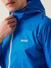 Regatta Blue Mens Waterproof Pack It Jacket III - Image 4 of 8