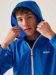 Regatta Blue Mens Waterproof Pack It Jacket III - Image 5 of 8