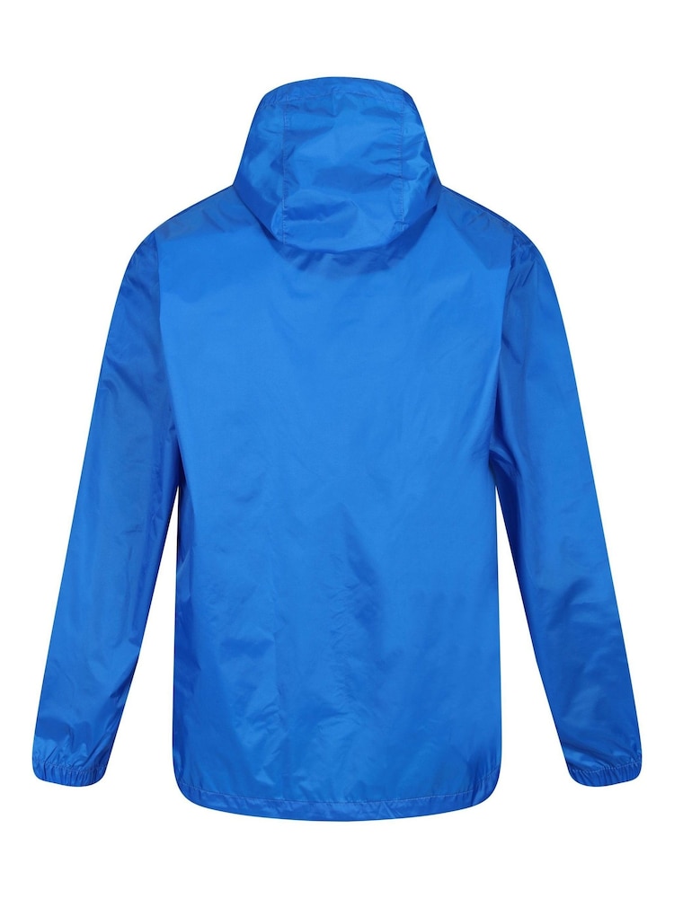 Regatta Blue Mens Waterproof Pack It Jacket III - Image 8 of 8