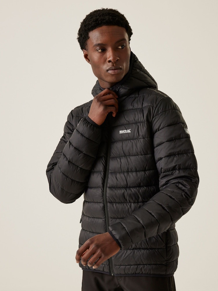 Regatta Black Shower Resistant Hooded Marizion Jacket - Image 1 of 8