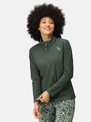 Regatta Green Womens Montes Half Zip Fleece - Image 1 of 10