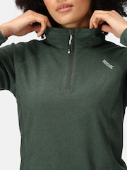 Regatta Green Womens Montes Half Zip Fleece - Image 8 of 10