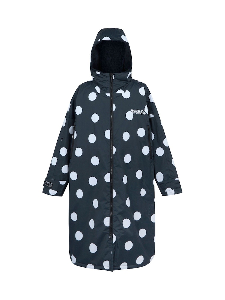 Regatta Blue White Adult Waterproof Changing Robe - Image 7 of 8