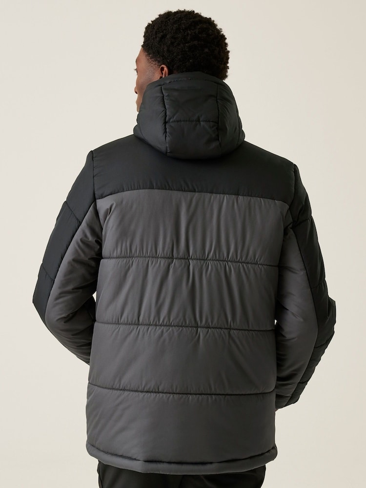 Regatta Black Shower Resistant Mens Nevado VII Insulated Padded Jacket - Image 2 of 8