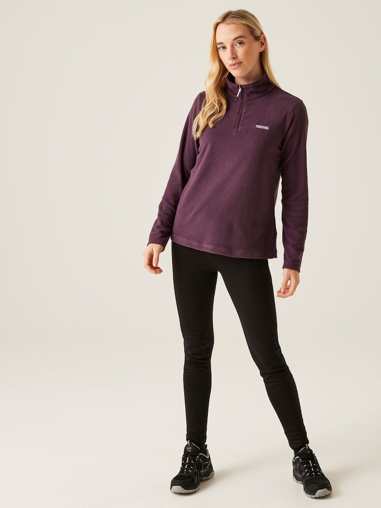 Regatta Purple Womens Sweetheart Lightweight Half-Zip Fleece - Image 3 of 6