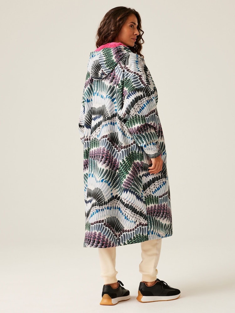 Regatta White/Green Adult Waterproof Changing Coat - Image 2 of 9