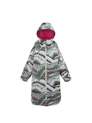 Regatta White/Green Adult Waterproof Changing Coat - Image 8 of 9