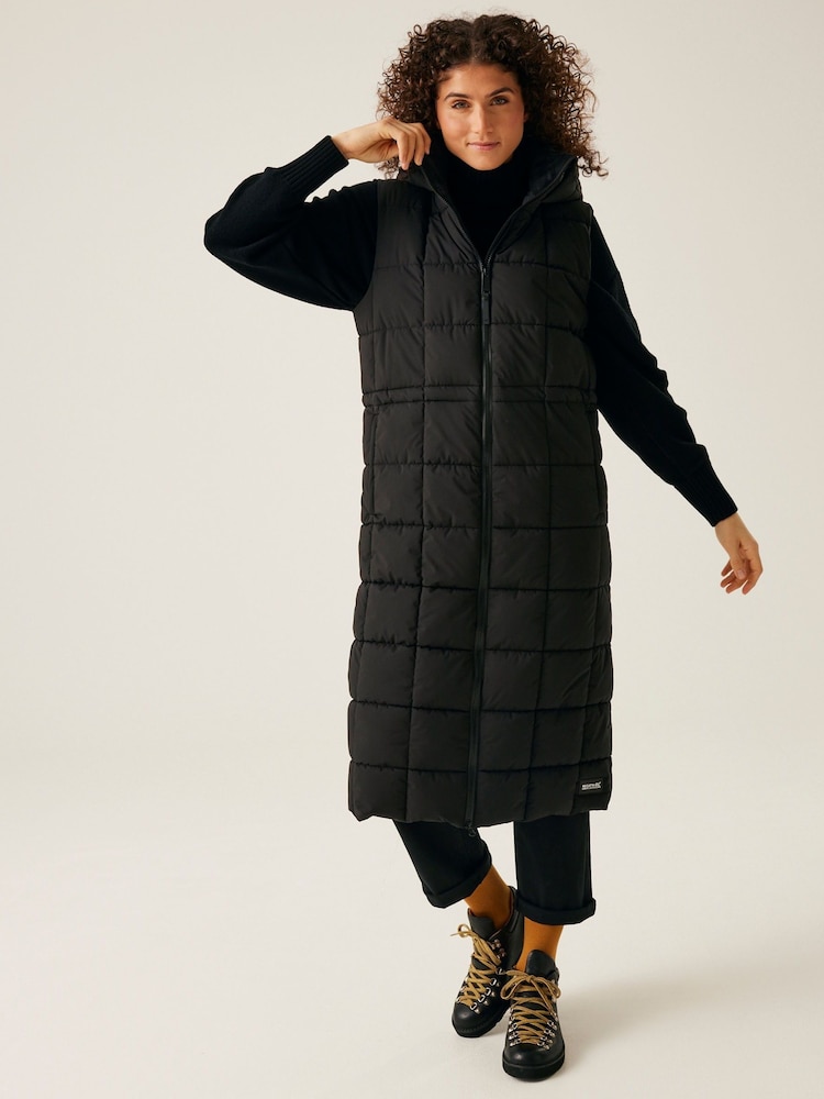 Regatta Black Leandra Long Line Gilet - Image 1 of 8