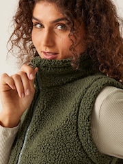 Зеленый - Regatta Calmry Fleece Gilet - Image 4 of 8