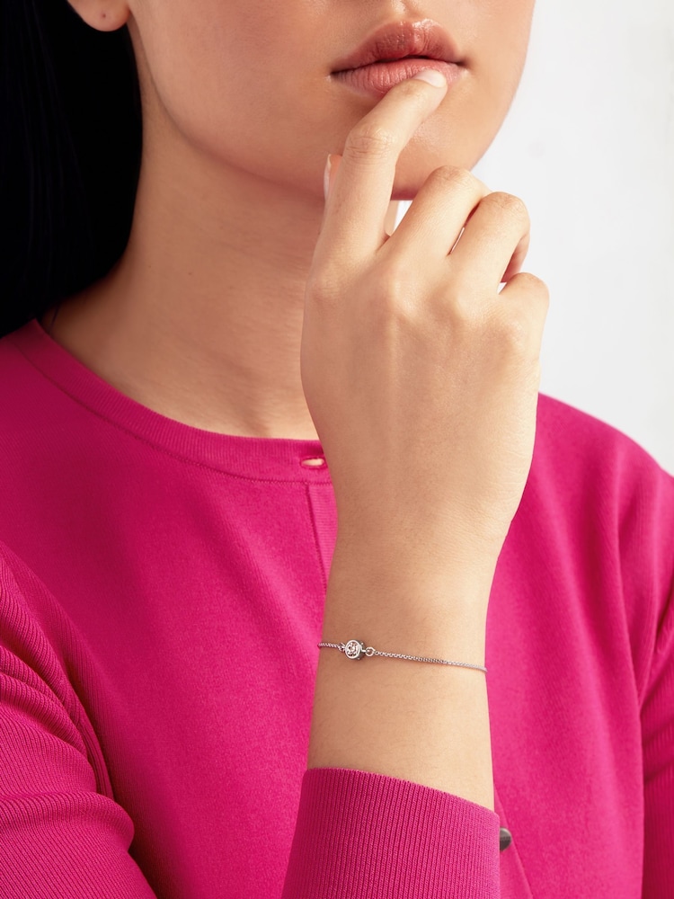 Ted Baker Silver SARSAA: Crystal Drawstring Adjustable Bracelet - Image 4 of 4
