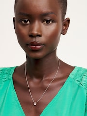 Ted Baker Silver Tone SININAA : Crystal Pendant - Image 2 of 3