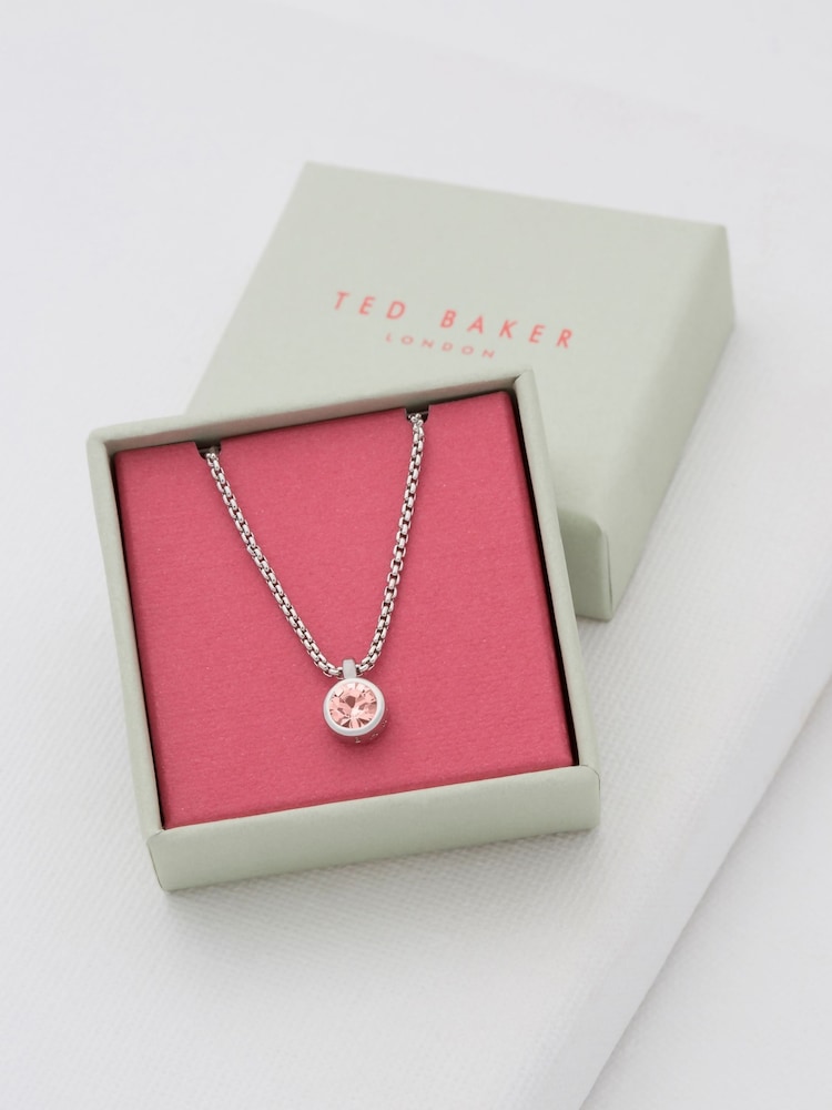 Ted Baker Silver Tone SININAA : Crystal Pendant - Image 3 of 3
