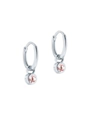 Ted Baker Silver Tone SINALAA: Crystal Huggie Earrings - Image 1 of 5