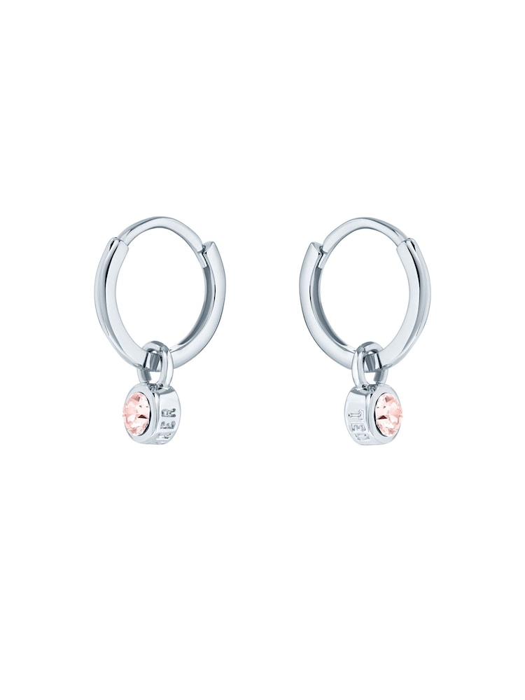 Ted Baker Silver Tone SINALAA: Crystal Huggie Earrings - Image 2 of 5
