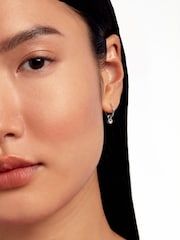 Ted Baker Silver Tone SINALAA: Crystal Huggie Earrings - Image 5 of 5