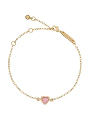 Ted Baker Light Silver HANSAA: Crystal Heart Adjustable Bracelet - Image 1 of 7