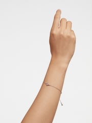 Ted Baker Light Silver HANSAA: Crystal Heart Adjustable Bracelet - Image 4 of 7