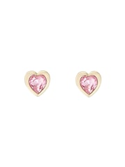 Ted Baker Gold Tone HAN: Crystal Heart Earrings - Image 1 of 3