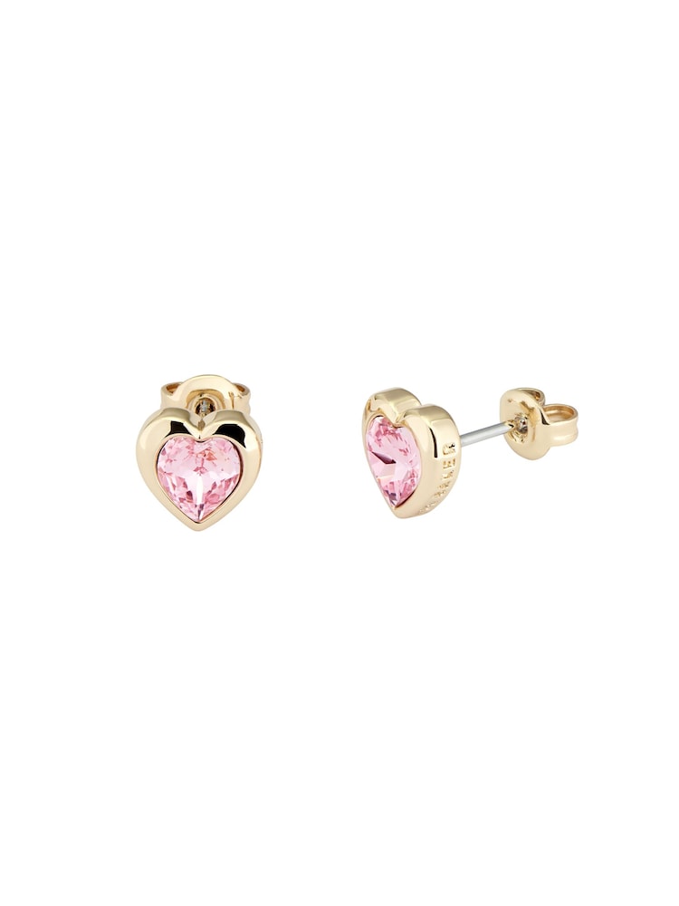 Ted Baker Gold Tone HAN: Crystal Heart Earrings - Image 2 of 3