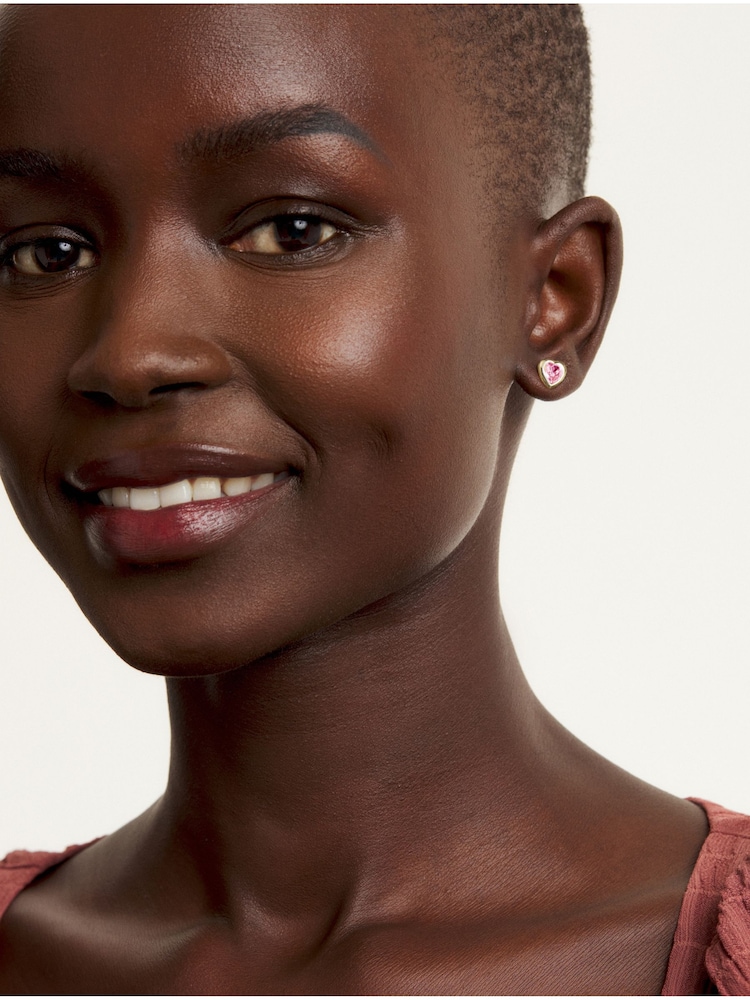 Ted Baker Gold Tone HAN: Crystal Heart Earrings - Image 3 of 3