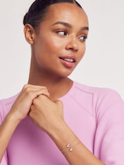 Ted Baker Gold/Pink HANSAA: Crystal Heart Adjustable Bracelet - Image 6 of 6