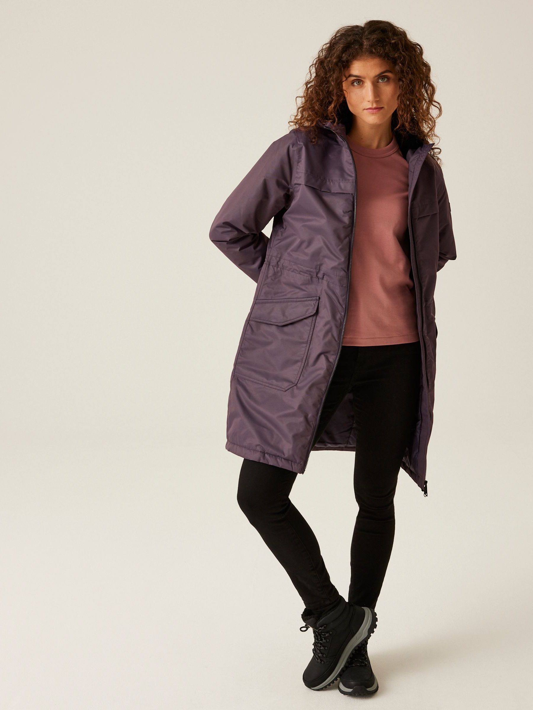 Buy Regatta Purple Romine II Long Length Waterproof Jacket from Next Luxembourg