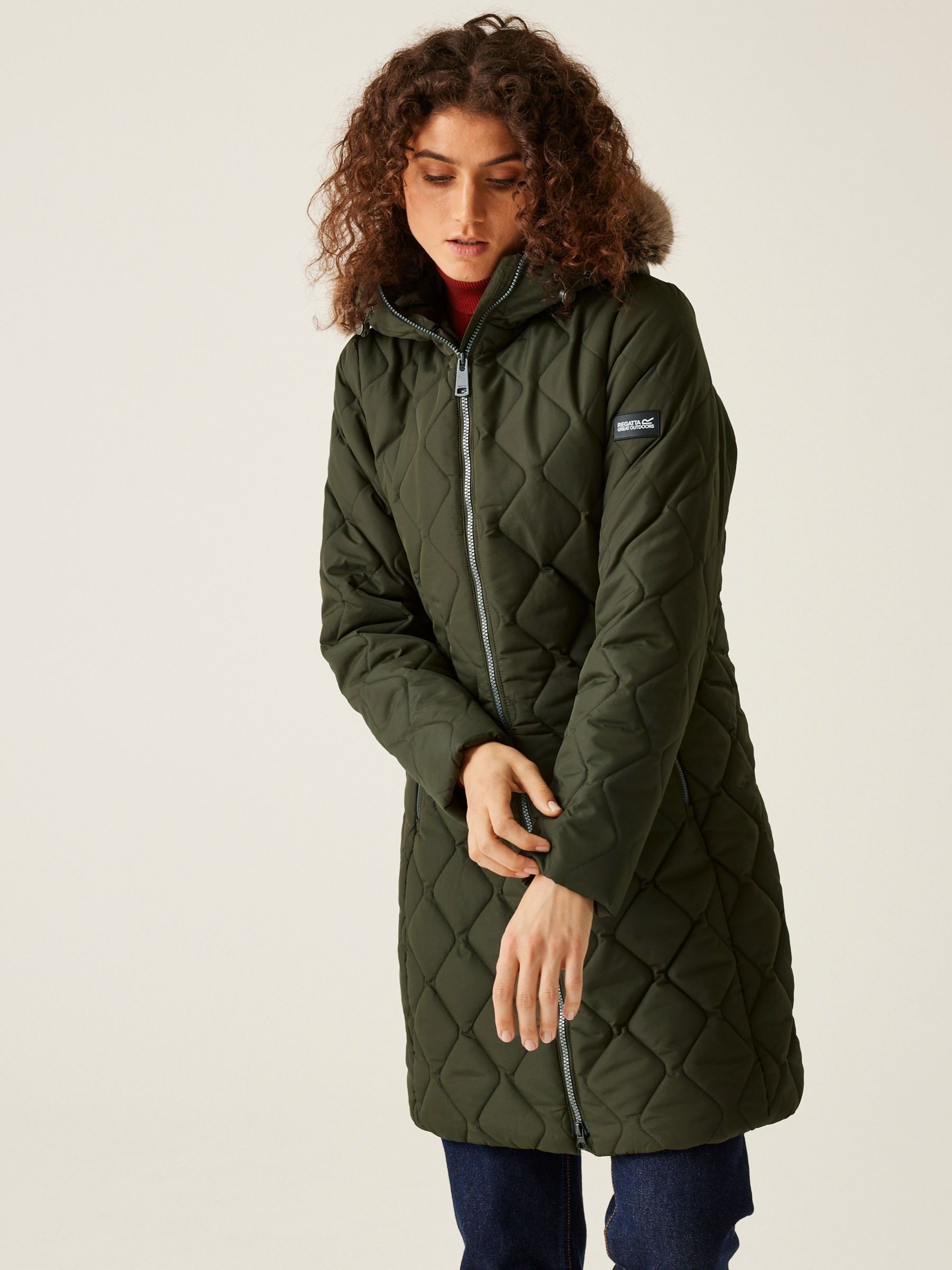 Buy Regatta Green Shower Resistant Fritha III Insulated Parka Jacket from Next Luxembourg