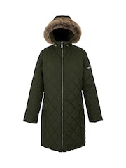 Зеленый - Regatta Shower Resistant Fritha III Insulated Parka Jacket - Image 7 of 9