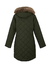 Зеленый - Regatta Shower Resistant Fritha III Insulated Parka Jacket - Image 8 of 9