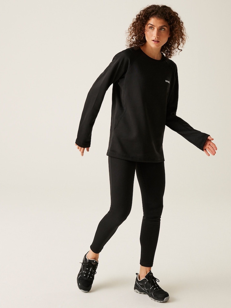 Regatta Black Thermal Base Layer Top and Leggings Set - Image 1 of 6