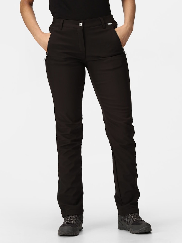 Regatta Black Geo II Softshell Walking Trousers - Image 1 of 8