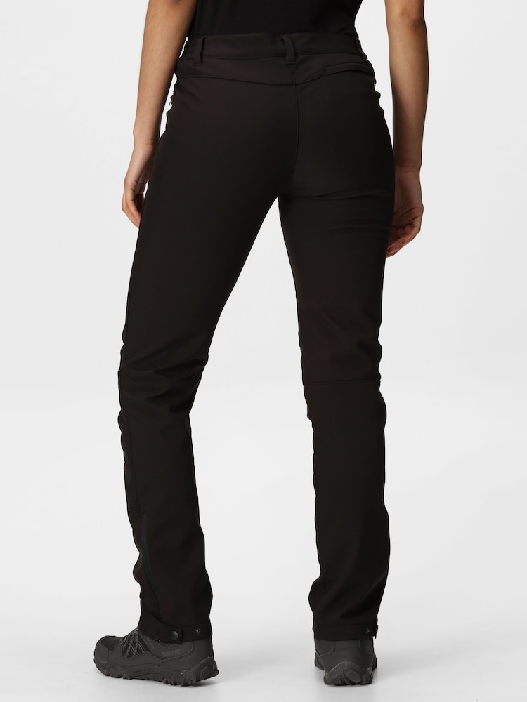 Regatta Black Geo II Softshell Walking Trousers - Image 2 of 8